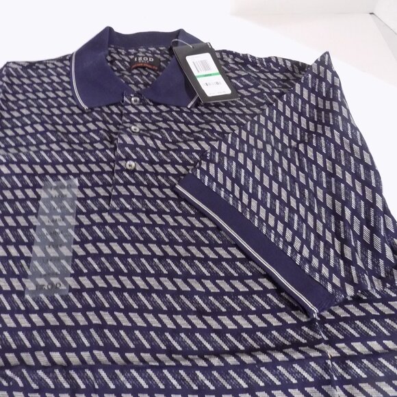 Izod Golf Polo Shirt Men's Size Large Blue Cotton - Picture 2 of 5